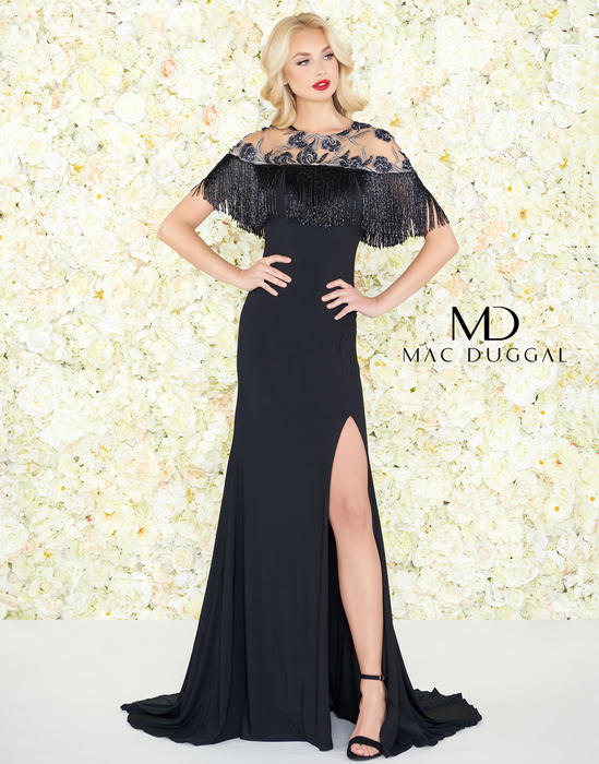 Mac Duggal Black White Red 79168R